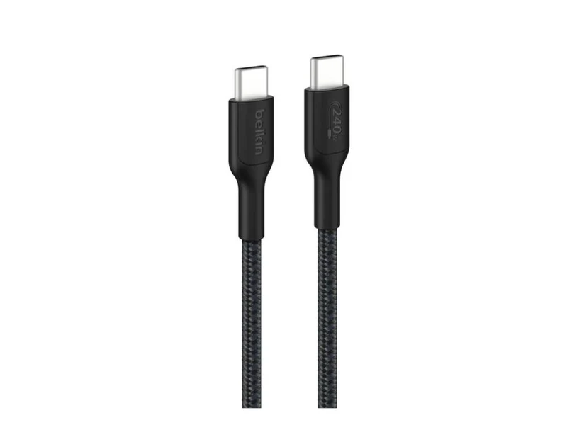 Belkin BoostCharge Pro Braided USB-C to USB-C Cable 1 m (3.3 ft) 240W - Black