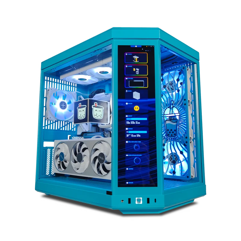 XOTIC PC Y70 Boba Blueberry Milk Extreme Gaming PC, Intel Core Ultra 7 265K 3.9GHz, NVIDIA GeForce RTX 5070, 32GB DDR5, 2TB SSD