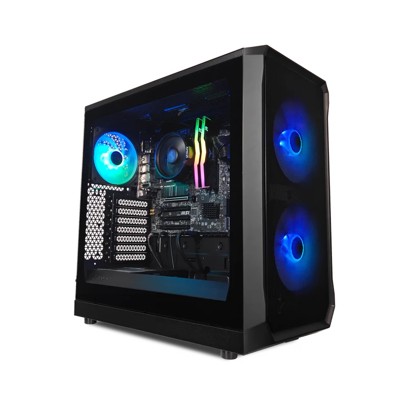 XOTIC PC Focus Optimal Gaming PC, Ryzen 5 5600G, Radeon Vega, 16GB RAM, 500GB SSD