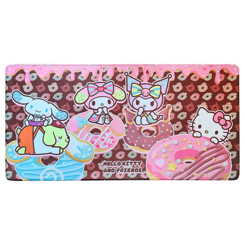 Sanrio Pink Black Party Series XXL Mousepad Hello Kitty &