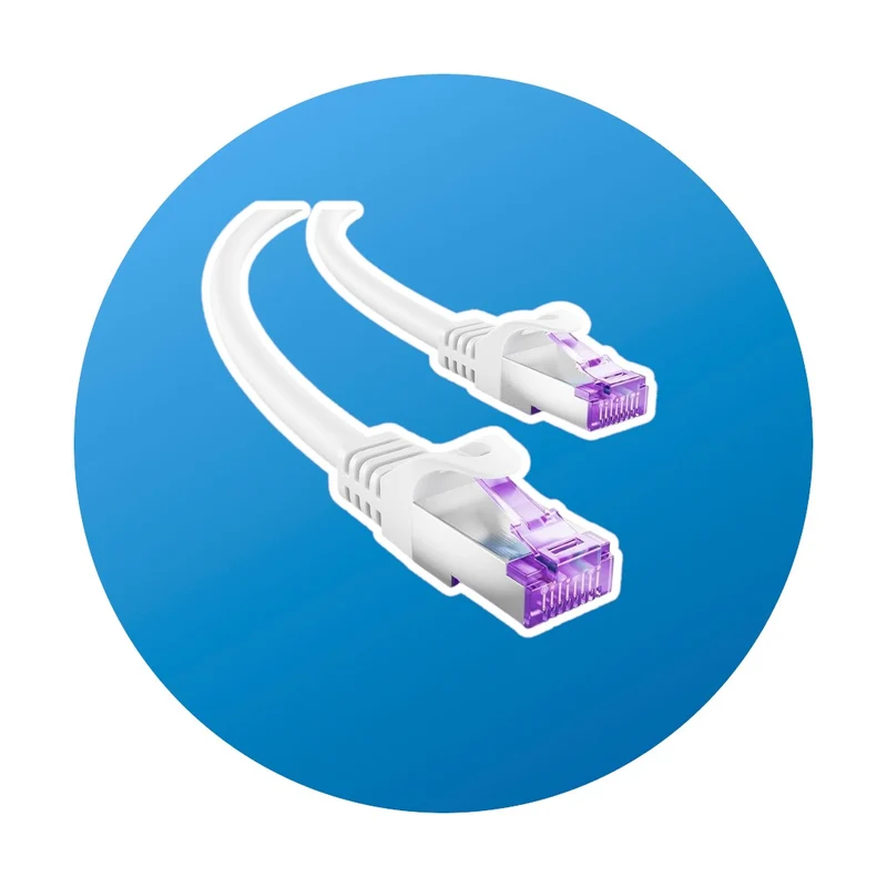 0,3m FS Patchkabel CAT6a SFTP, weiß