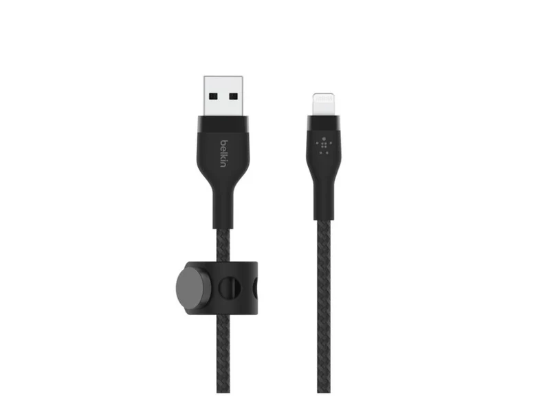 Belkin BoostCharge Braided Silicone USB-A to Lightning Cable 1m (3.3 ft) - Black