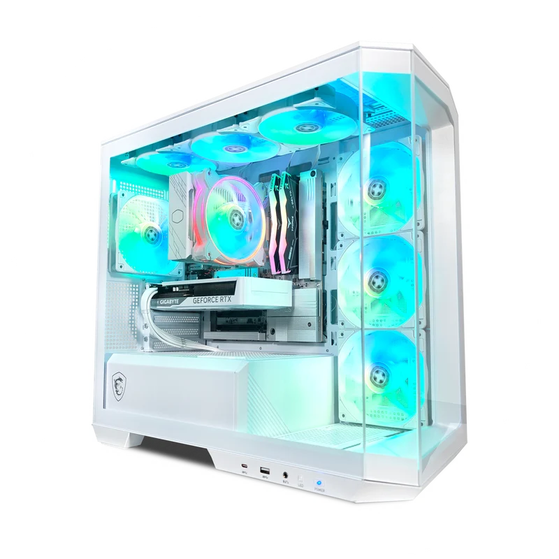 XOTIC PC Project Zero Pano Ghost Optimized Gaming PC, AMD Ryzen 7 9700X, NVIDIA GeForce RTX 5060, 16GB RAM, 1TB SSD