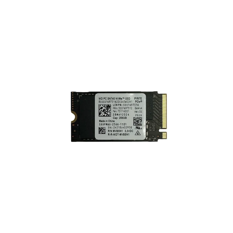 Western Digital 256GB SSD M.2 2242 PCIe NVMe Notebook PC interne Festplatte