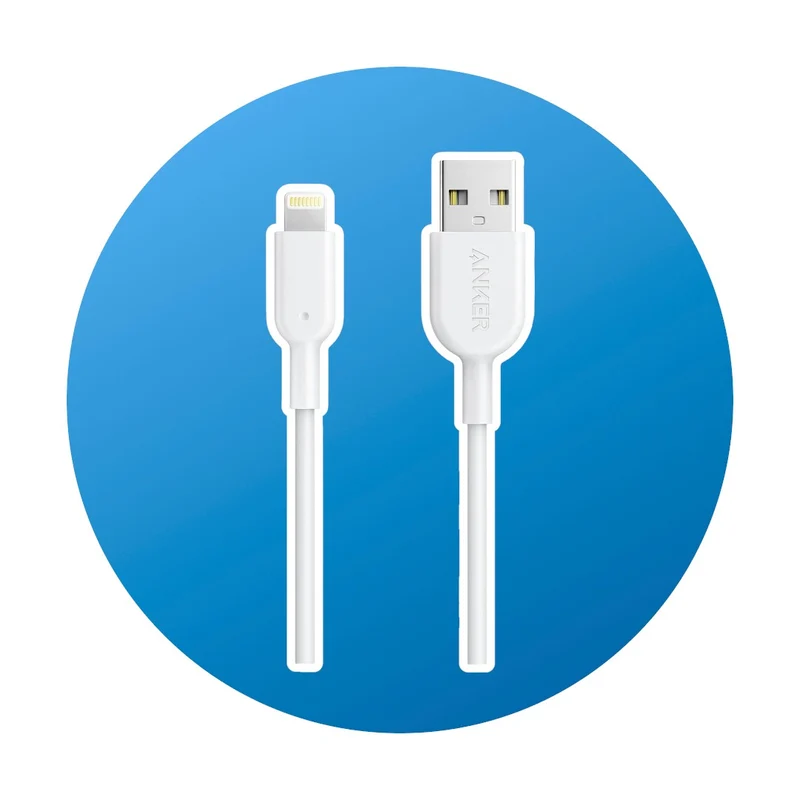 0,9m Anker USB-A zu Lightning weiß