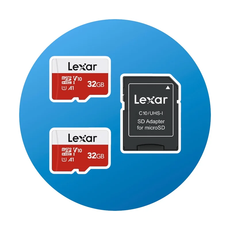 2x 32GB Lexar MicroSD A1 V10 U1