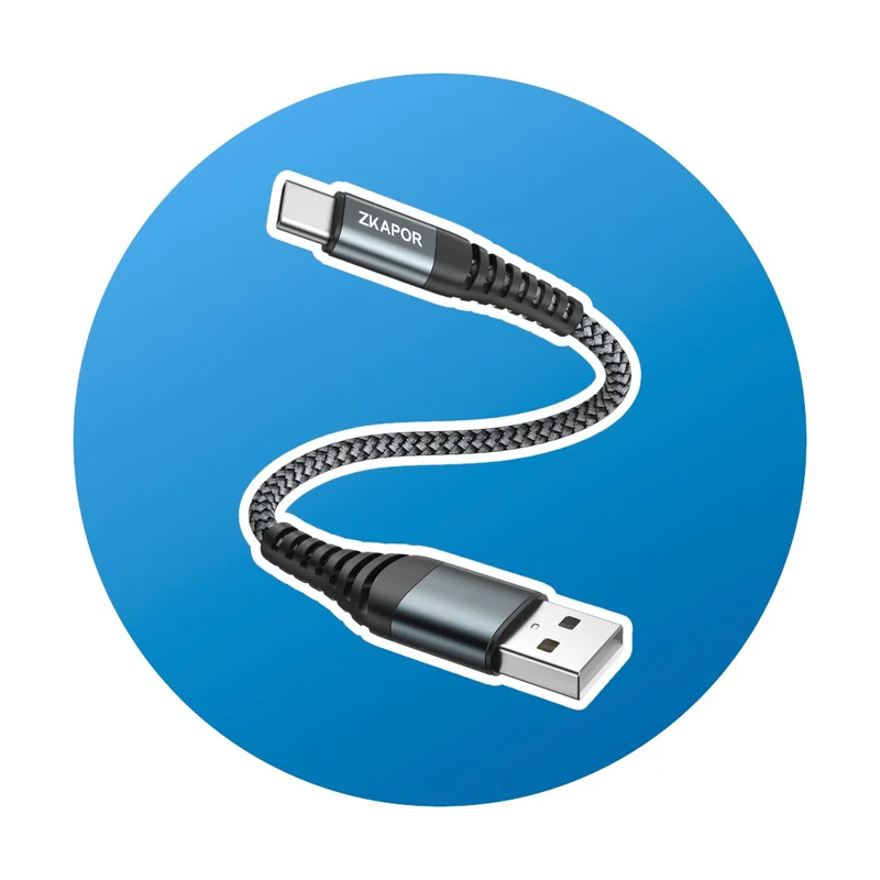0,3m Zkapor USB-C zu USB-A Kabel