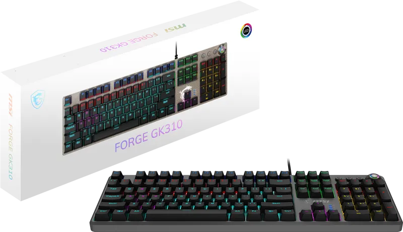 MSI Gaming Tastatur FORGE GK310 RED DE USB