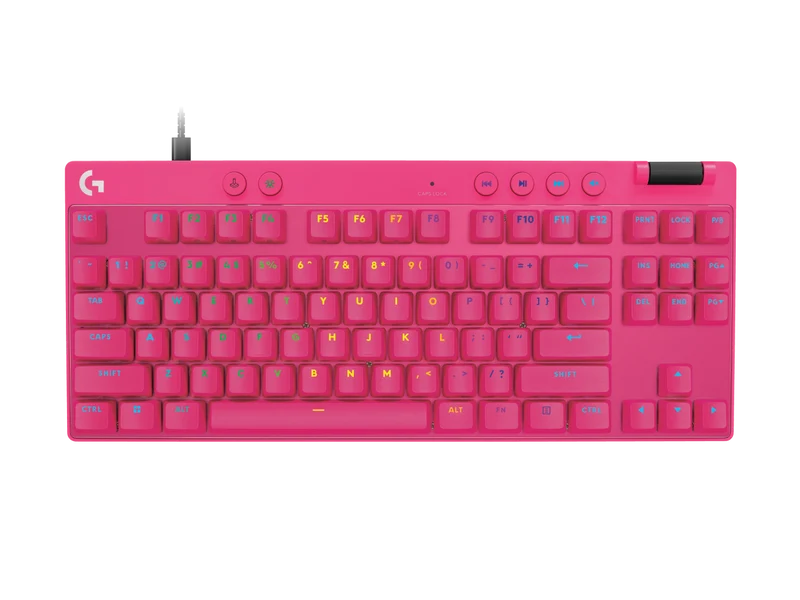 Logitech PRO X TKL RAPID - Magenta - LINEAR - US