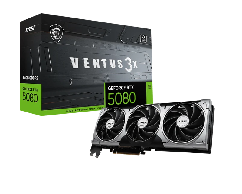 MSI Grafikkarte GeForce RTX 5080 16G VENTUS 3X