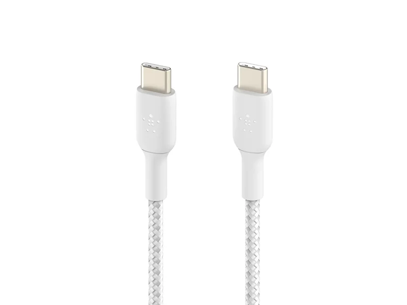Belkin BoostCharge Braided USB-C to USB-C Cable 1m (3.3 ft) 60W - White