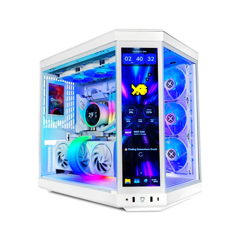 XOTIC PC Y70 X3D Ghost Gaming PC, NVIDIA GeForce RTX 5080, Ryzen 7 9800X3D, 32GB DDR5, 2TB SSD
