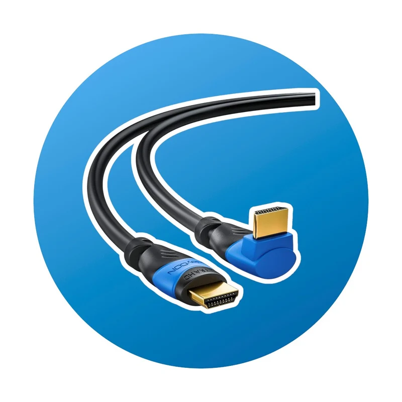 0,5m Deleycon MK235 HDMI Winkel-Kabel