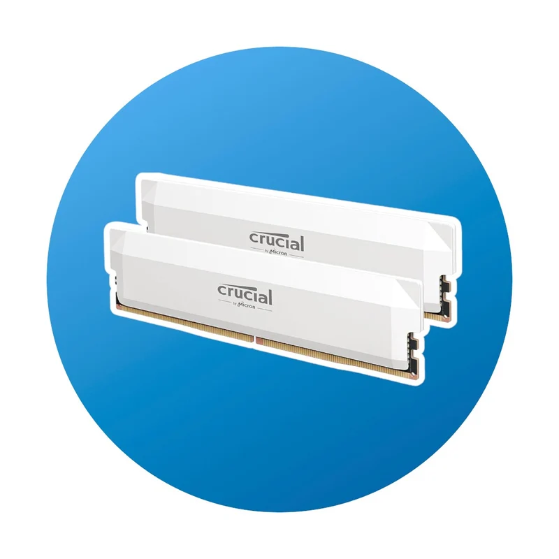 32GB (2x16) Crucial Pro DDR5 6000 Weiß