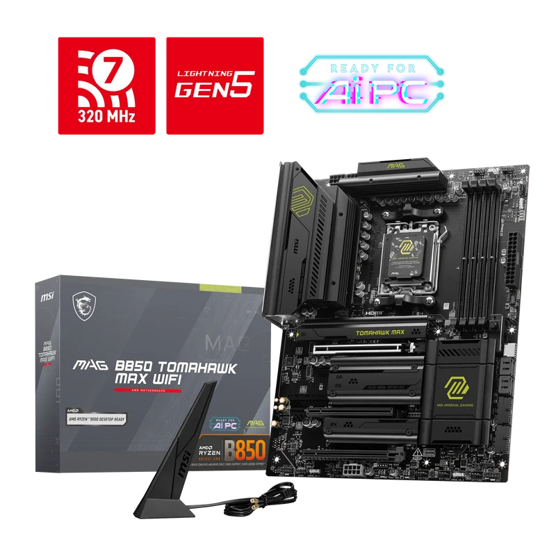 MSI Motherboard MAG B850 TOMAHAWK MAX WIFI