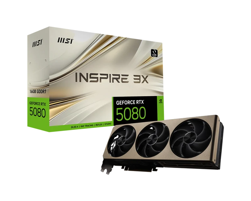 MSI Grafikkarte GeForce RTX 5080 16G INSPIRE 3X