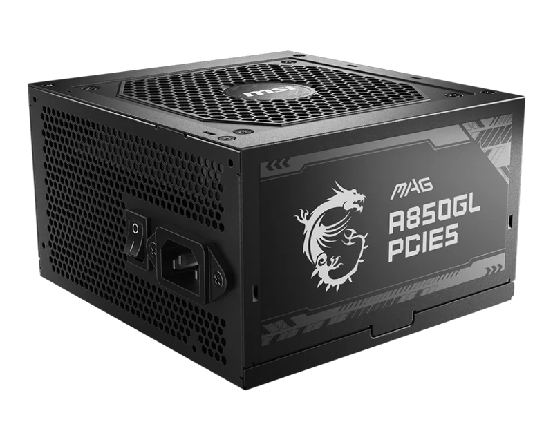 MSI Desktop PC Netzteil ATX 850Watt 80 Plus Gold MAG A850GL PCIE5