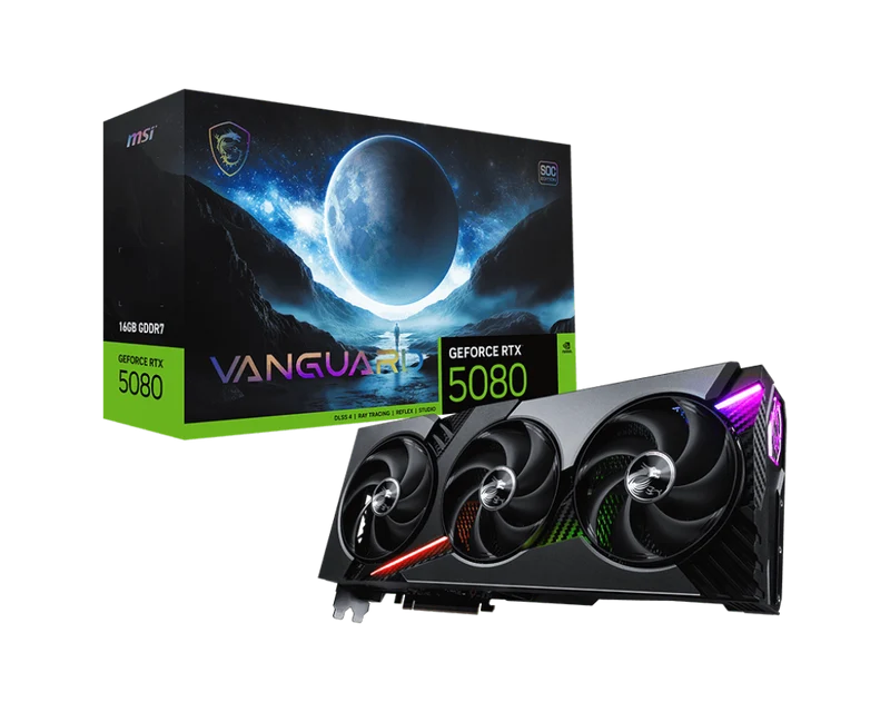 MSI Grafikkarte GeForce RTX 5080 16G VANGUARD SOC