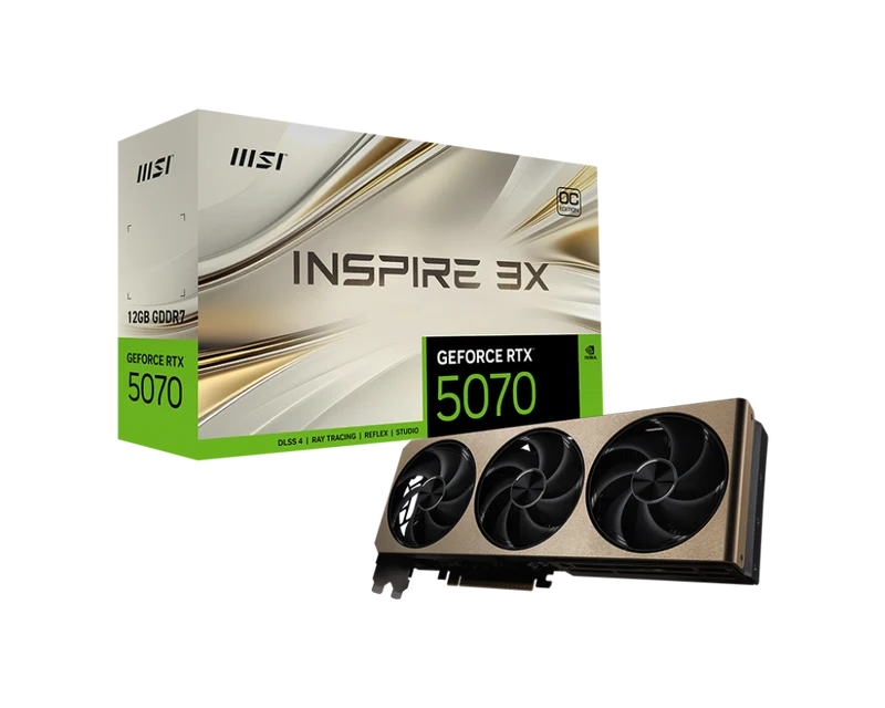 MSI Grafikkarte GeForce RTX 5070 12G INSPIRE 3X OC