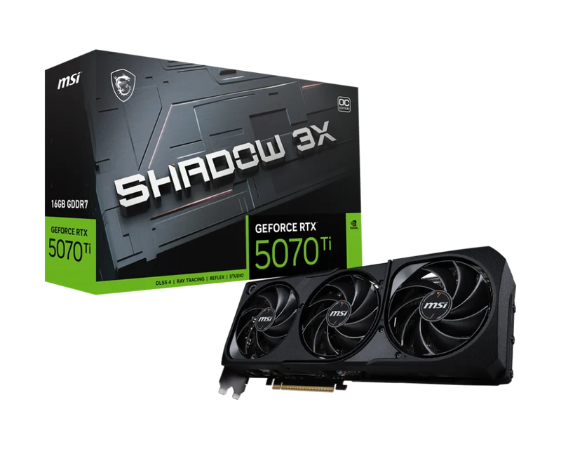 MSI Grafikkarte GeForce RTX 5070 Ti 16G SHADOW 3X OC