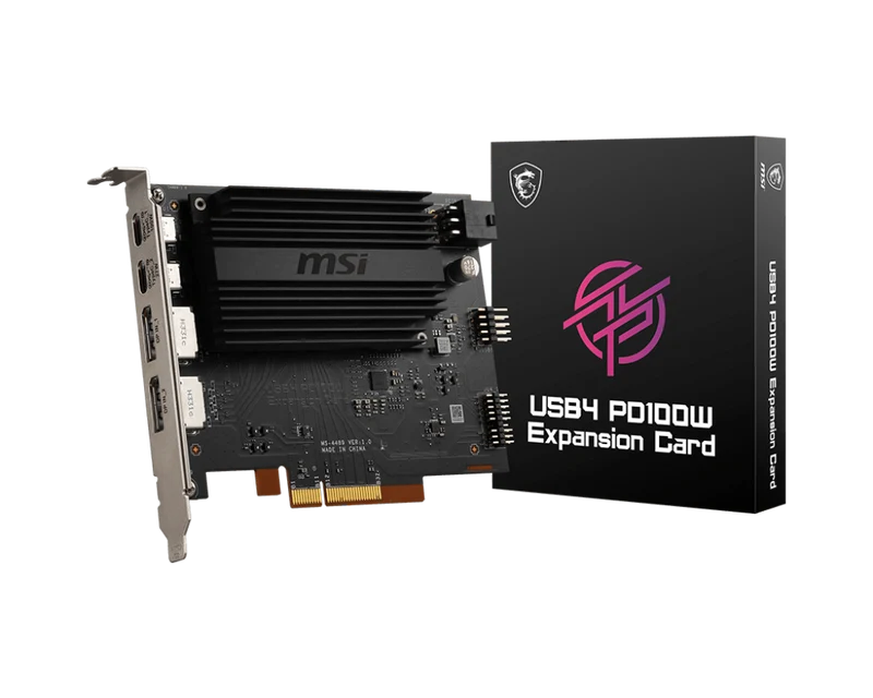 MSI USB4 Erweiterungskarte PD100W (2xUSB-C, 2x DP)