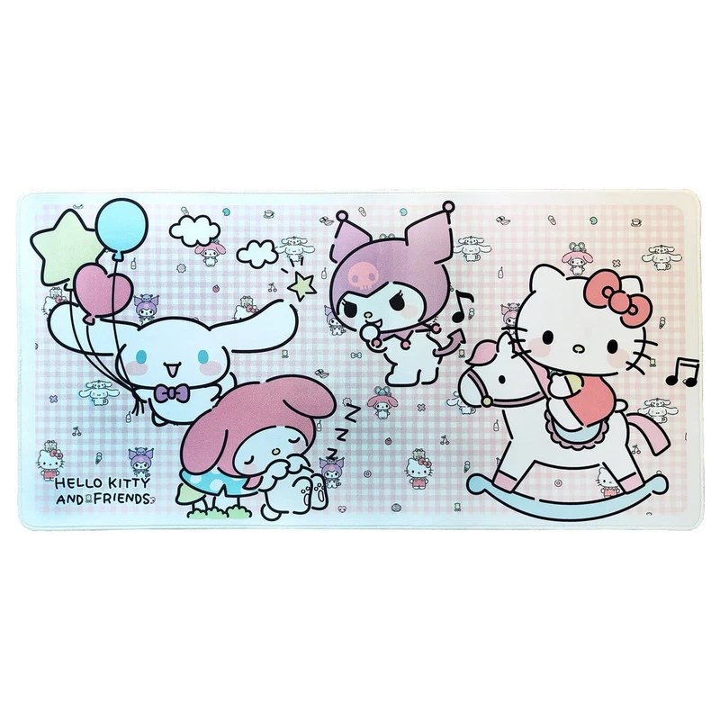 Sanrio Pink Black Party Series XXL Mousepad Hello Kitty &