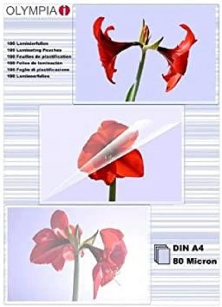 Olympia Laminierfolie 100 X DIN A4 80 Mikron