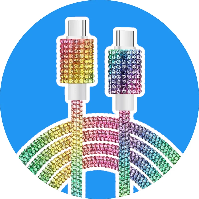 USBC zu USBC Ladekabel / Rainbow