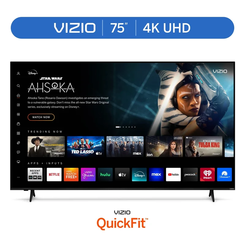 75” 4K UHD LED HDR Smart TV - Model V4K75M-08 (New)
