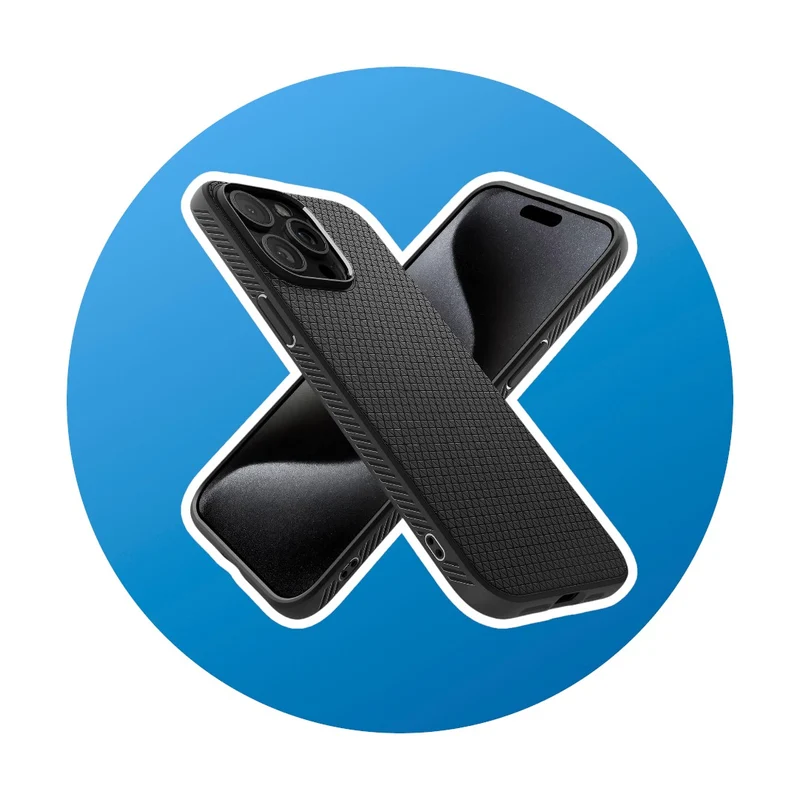 Spigen iPhone 15 Pro Max Liquid Air Hülle Schwarz