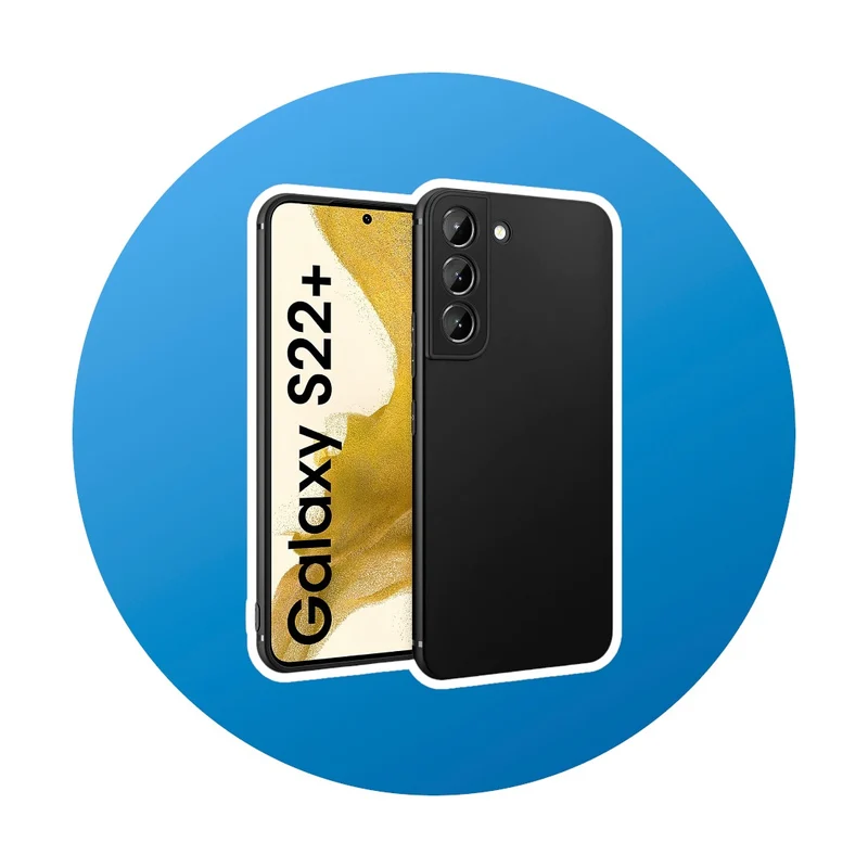BENNALD Hülle für Samsung Galaxy S22 Plus Matt Schwarz