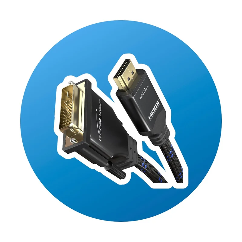 2m KabelDirekt HDMI zu DVI Kabel