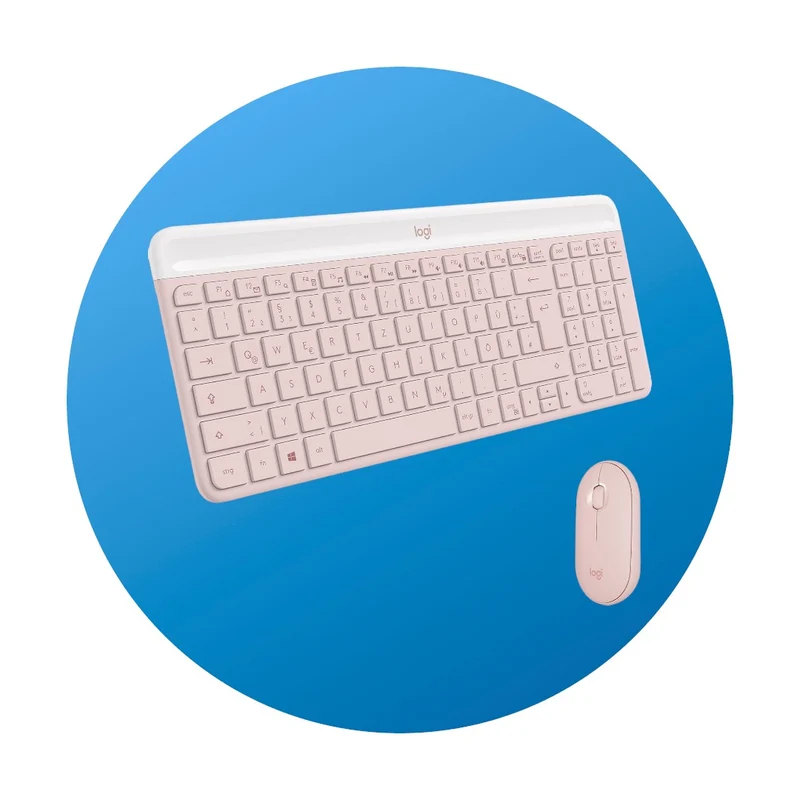 Logitech MK470 Slim Combo Rosa