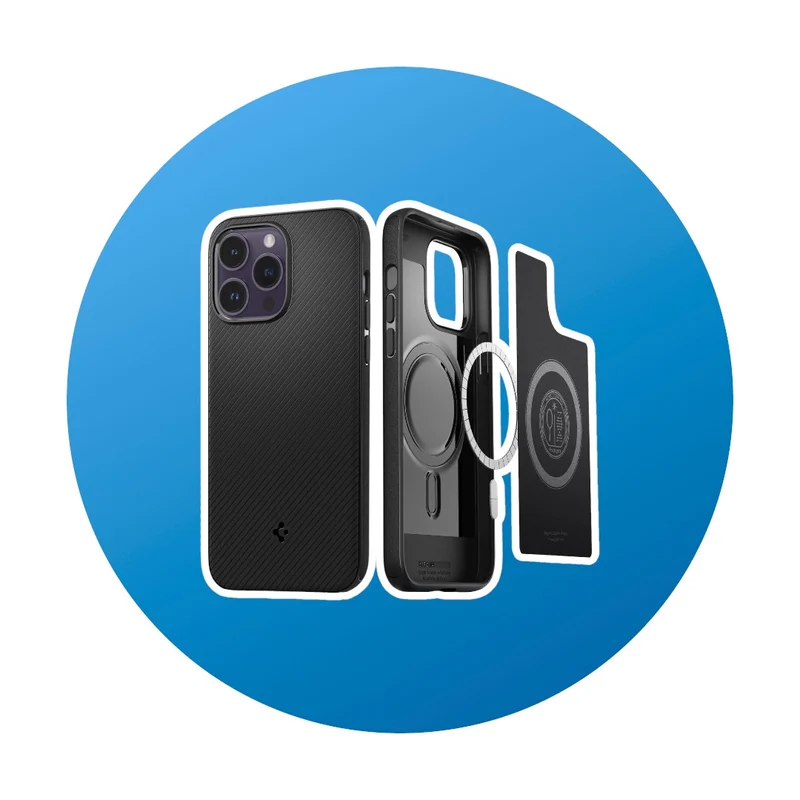 Spigen iPhone 14 Pro Mag Amor Hülle schwarz