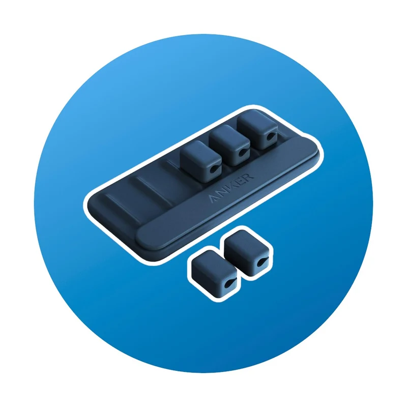 Anker Magnetische Kabelhalterung Blau
