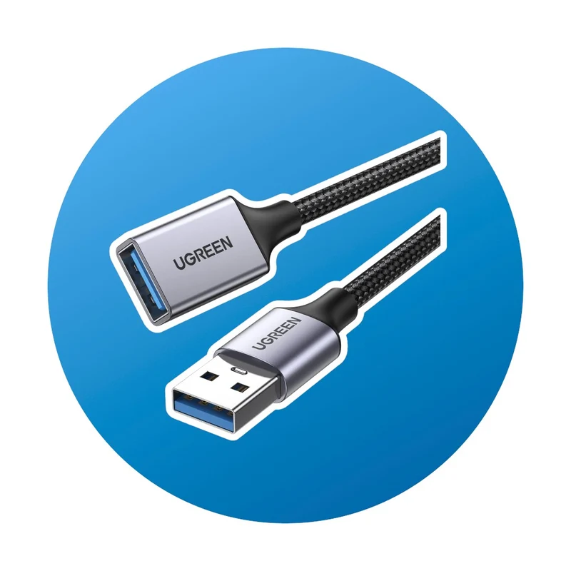 2m Ugreen USB-A Verlängerung schwarz