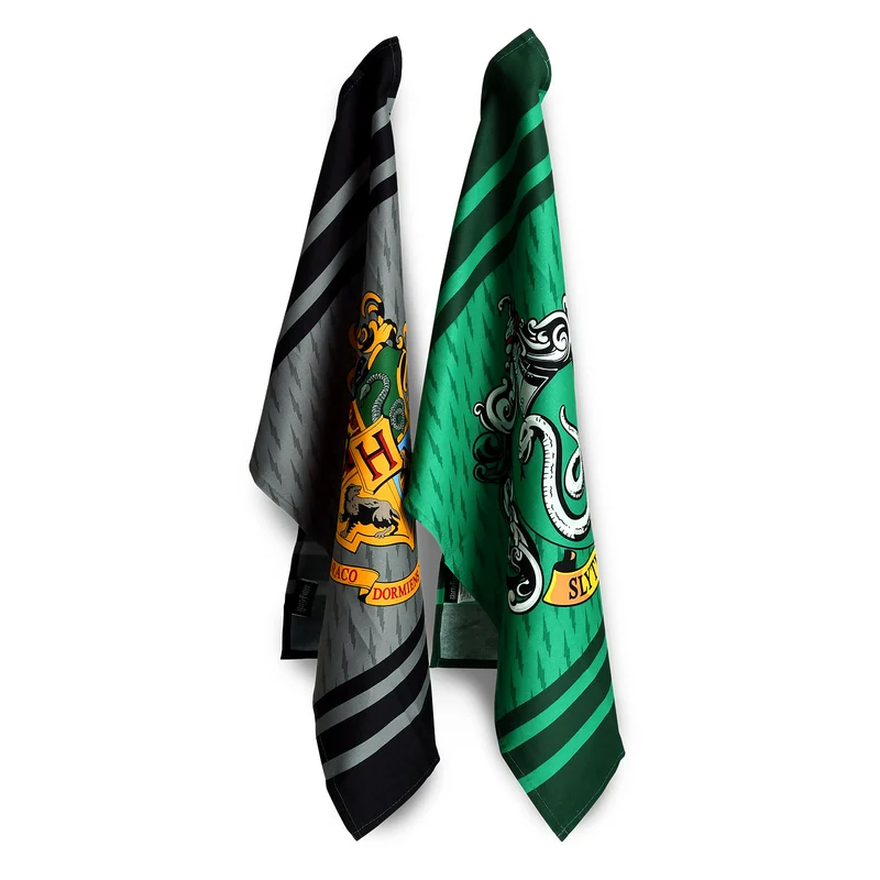 Harry Potter - Slytherin & Hogwarts Geschirrtücher Set