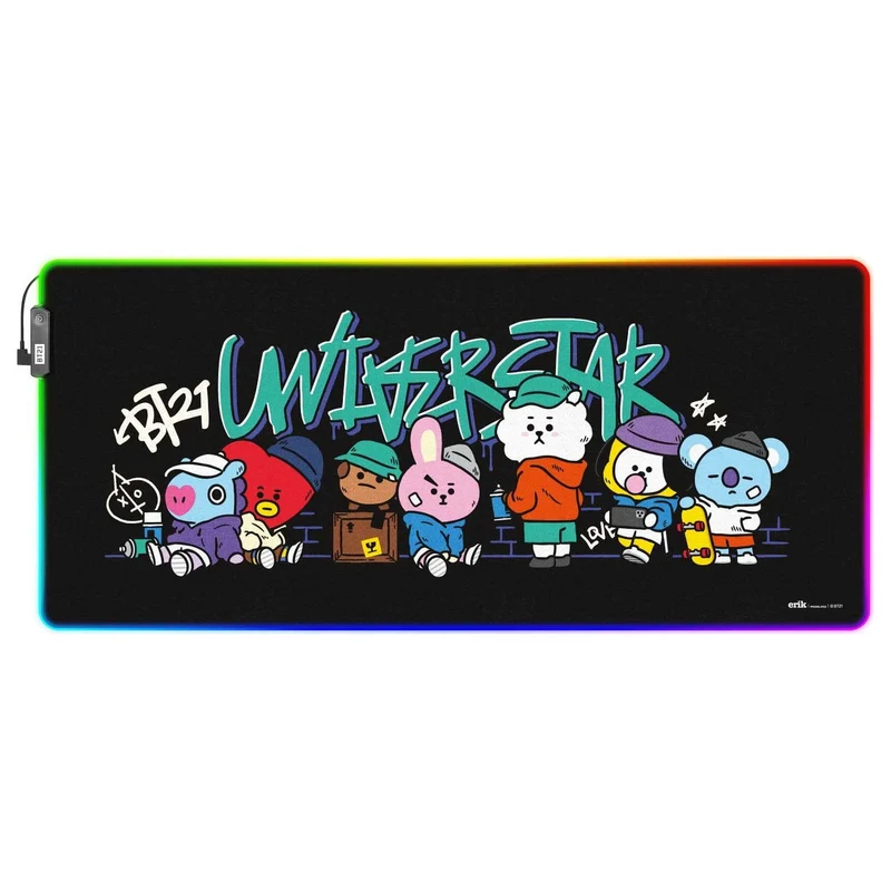 BT21 LED XXL Mauspad 90 x 40 cm